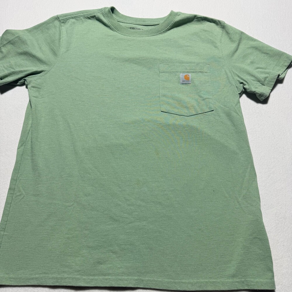 Carhartt Loose Fit Large Light Green T-shirt with Chest Pocket